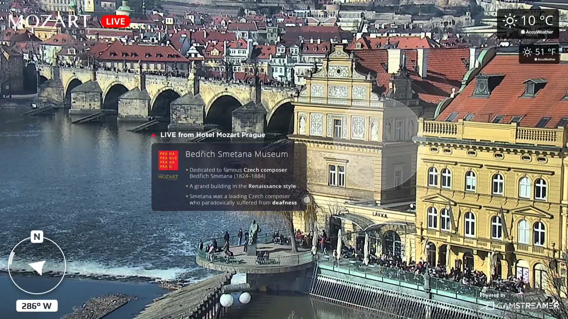 Prague Historical Area Static Live Cam - Praha 1, Praha, Hlavní Město, Czechia