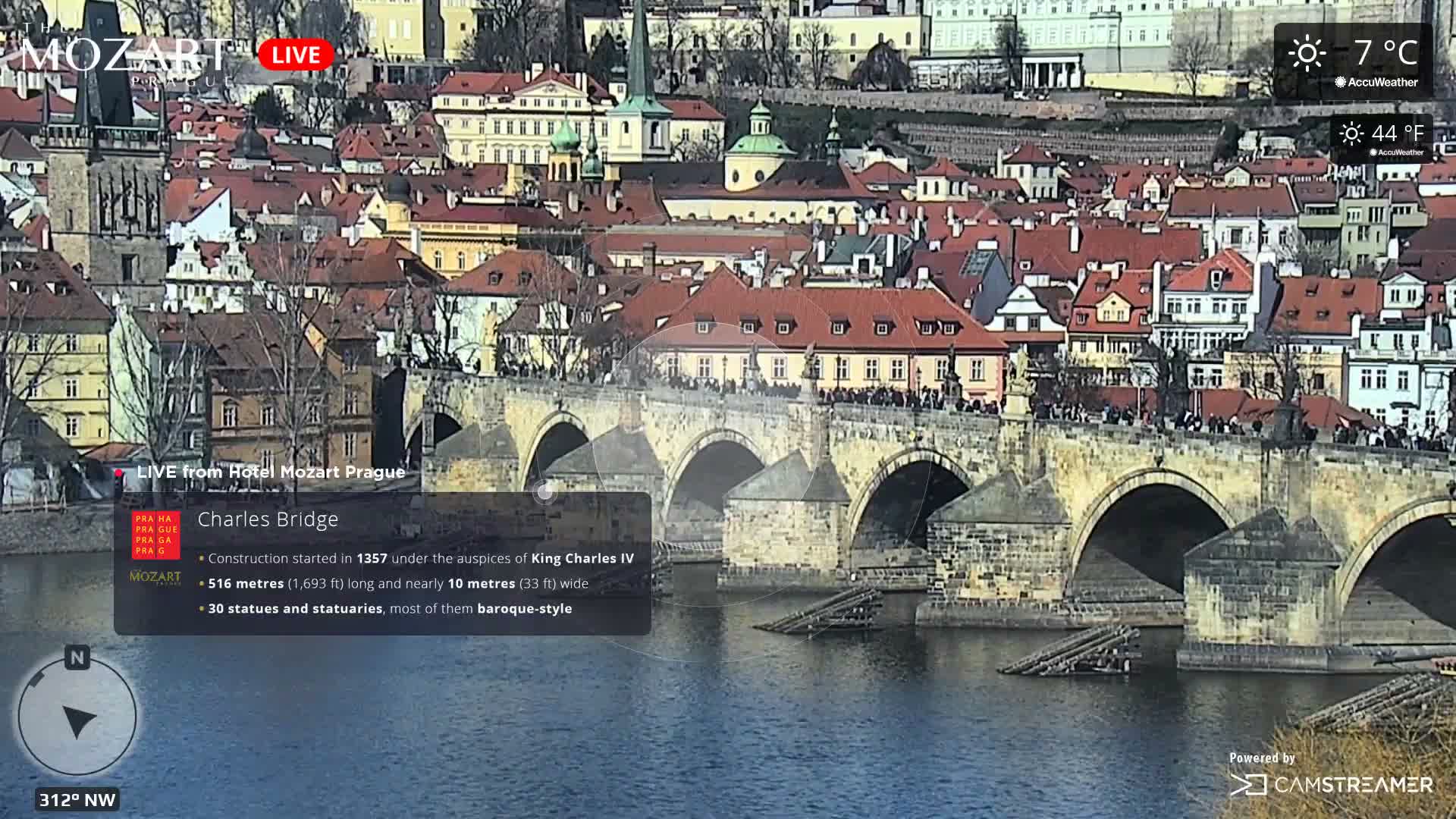 Prague Historical Area Static Live Cam - Praha 1, Praha, Hlavní Město, Czechia