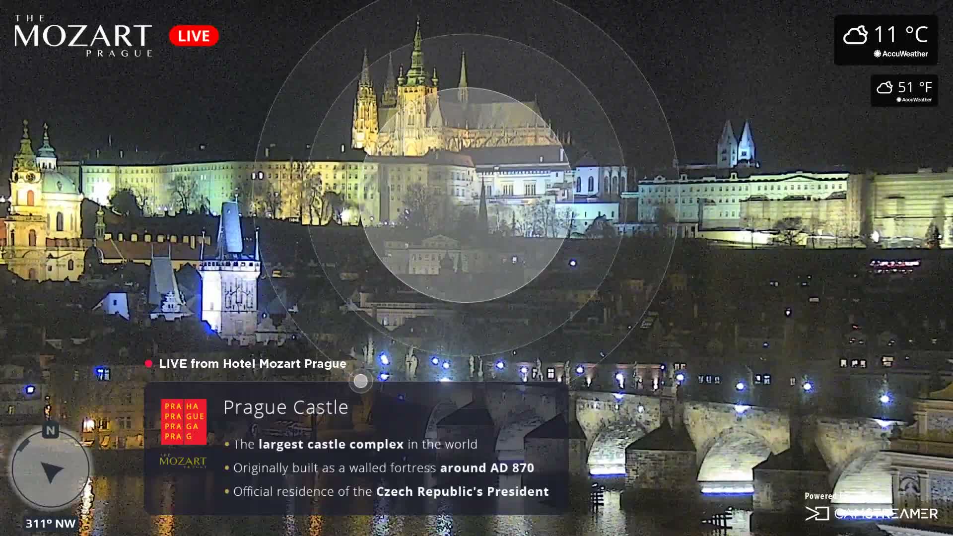 Prague Historical Area Static Live Cam - Praha 1, Praha, Hlavní Město, Czechia