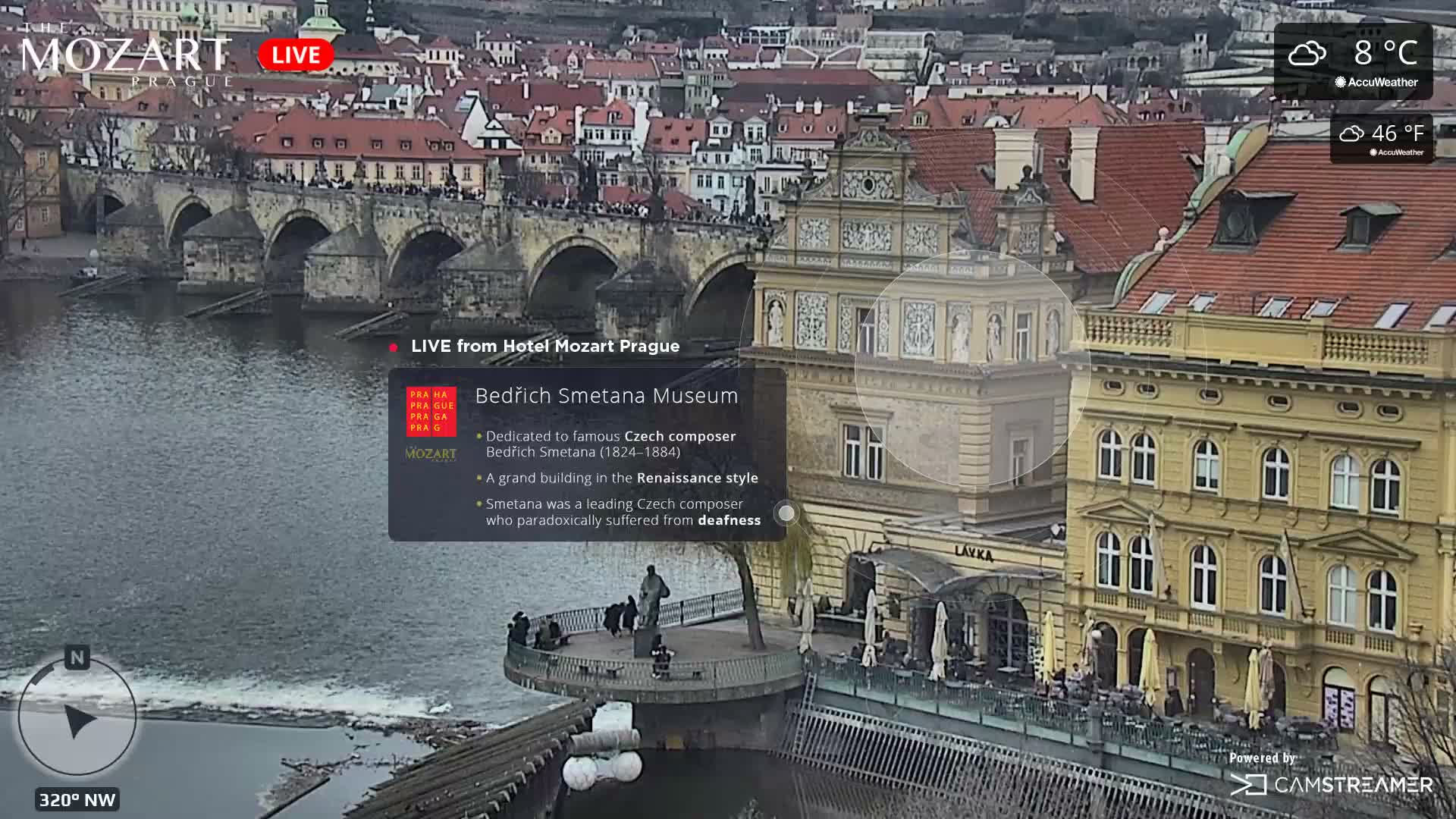 Prague Historical Area Static Live Cam - Praha 1, Praha, Hlavní Město, Czechia