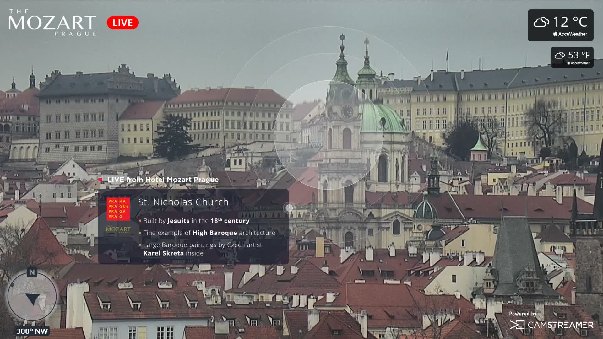 Prague Historical Area Static Live Cam - Praha 1, Praha, Hlavní Město, Czechia