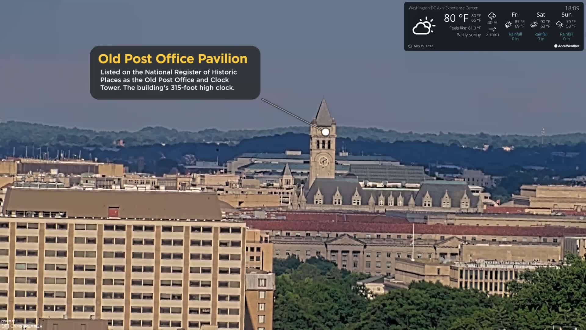 Washington D.C Skyline Live Cam - Washington, Disctrict of Columbia, USA
