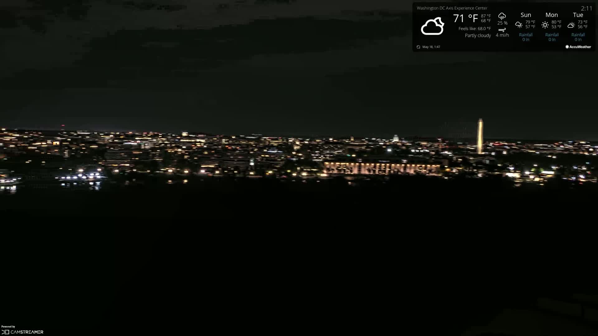 Washington D.C Skyline Live Cam - Washington, Disctrict of Columbia, USA