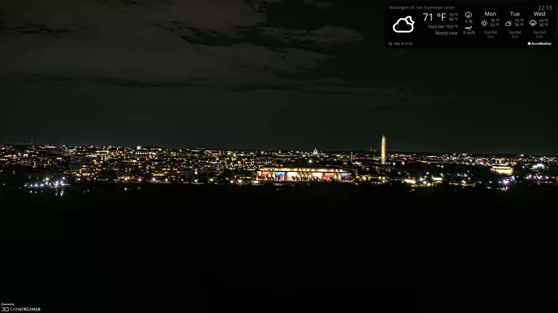 Washington D.C Skyline Live Cam - Washington, Disctrict of Columbia, USA