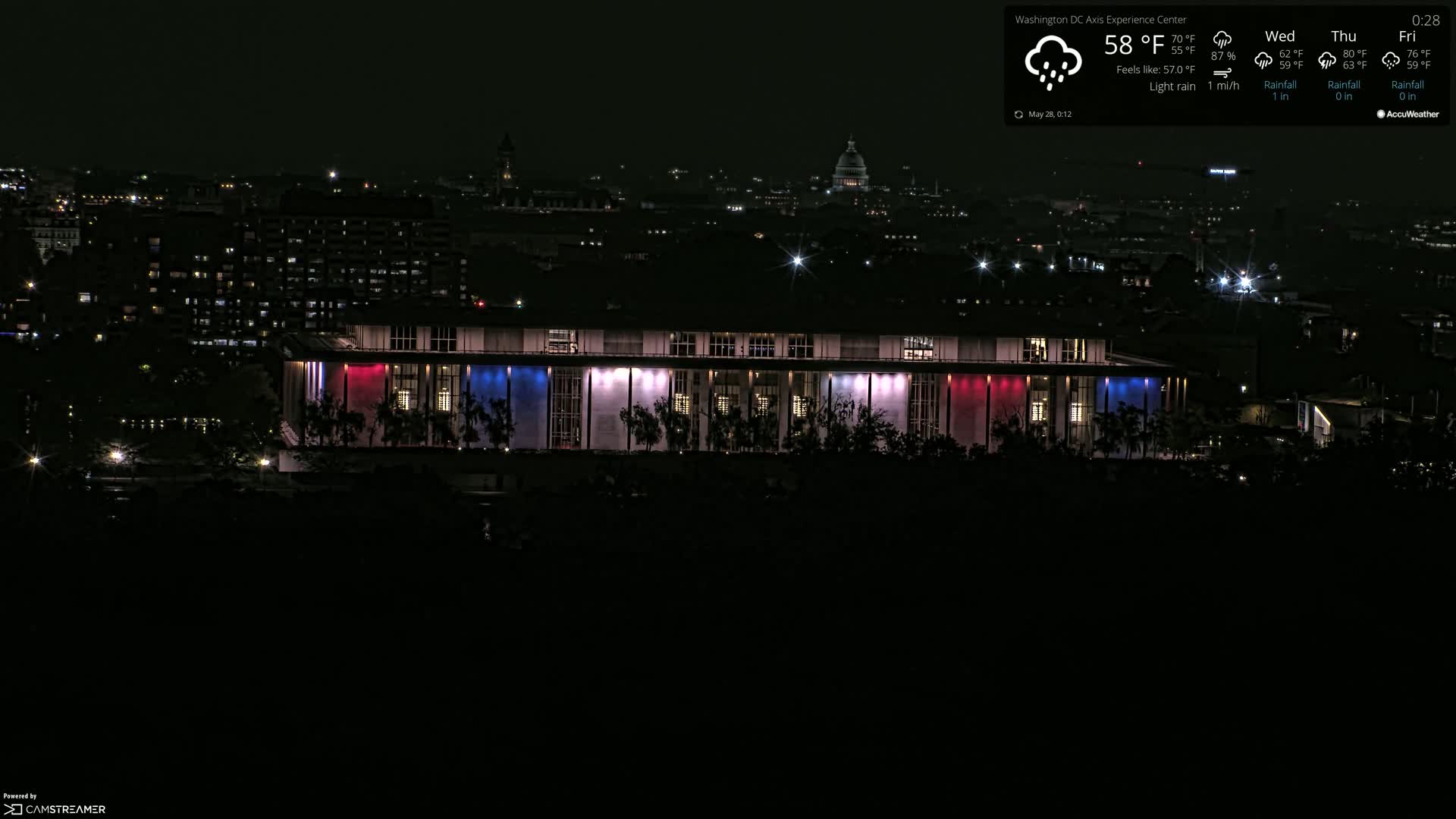 Washington D.C Skyline Live Cam - Washington, Disctrict of Columbia, USA