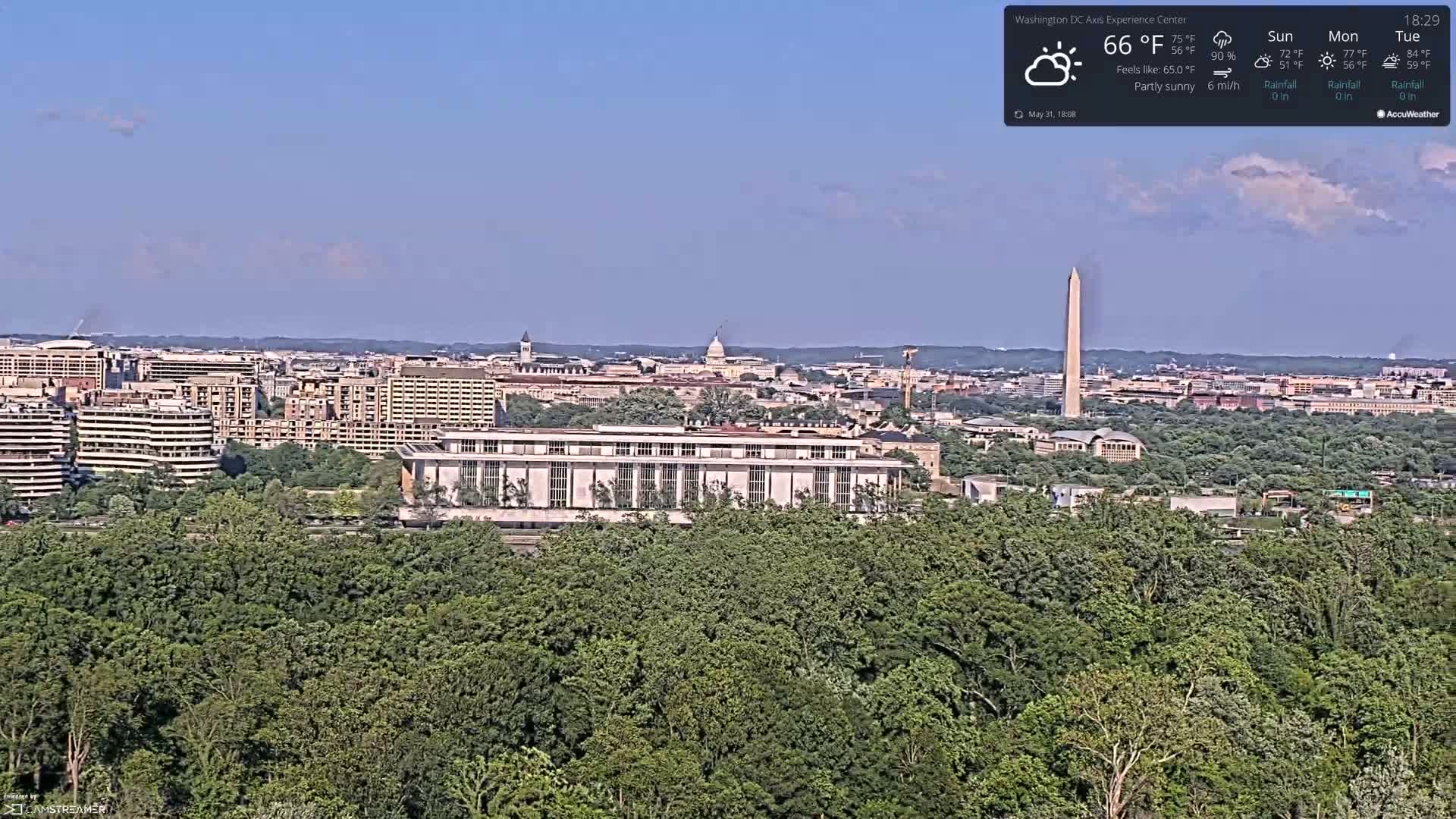 Washington D.C Skyline Live Cam - Washington, Disctrict of Columbia, USA