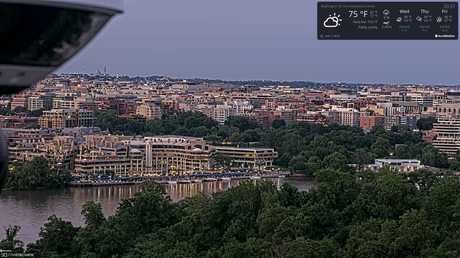 Washington D.C Skyline Live Cam - Washington, Disctrict of Columbia, USA