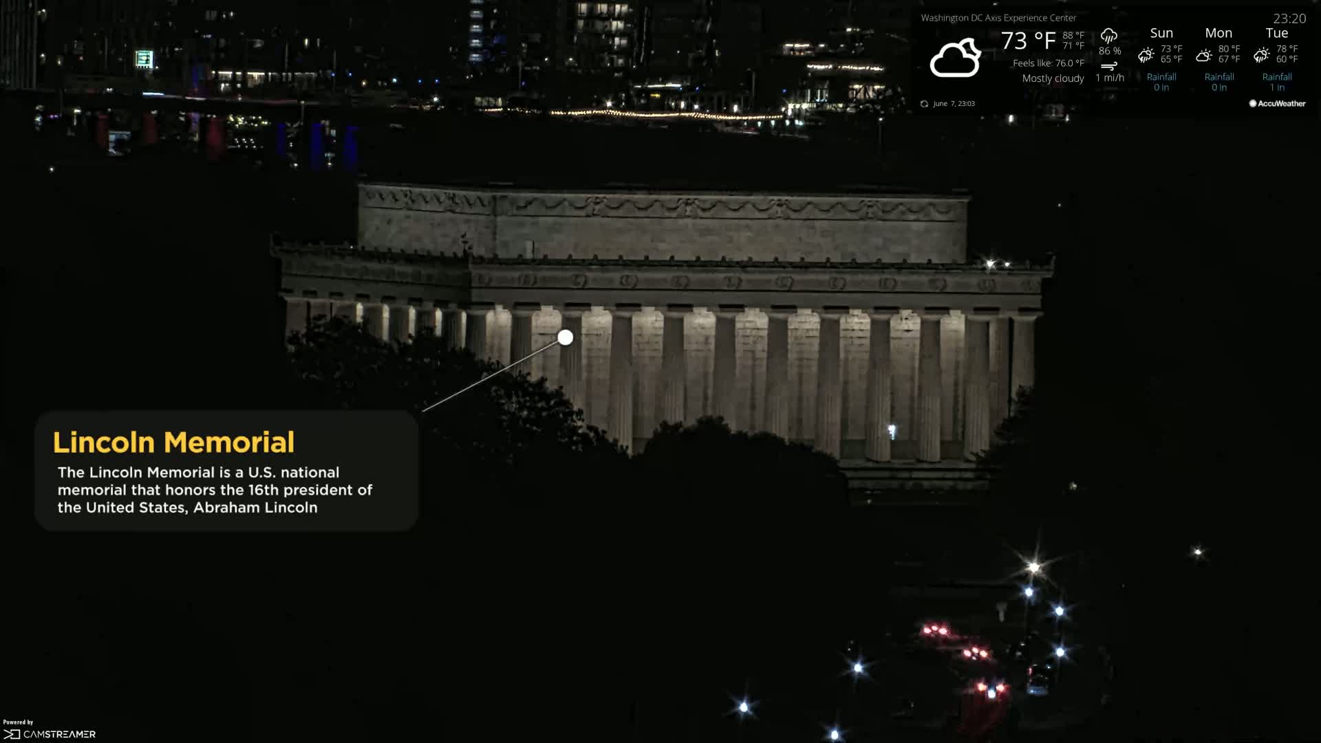Washington D.C Skyline Live Cam - Washington, Disctrict of Columbia, USA