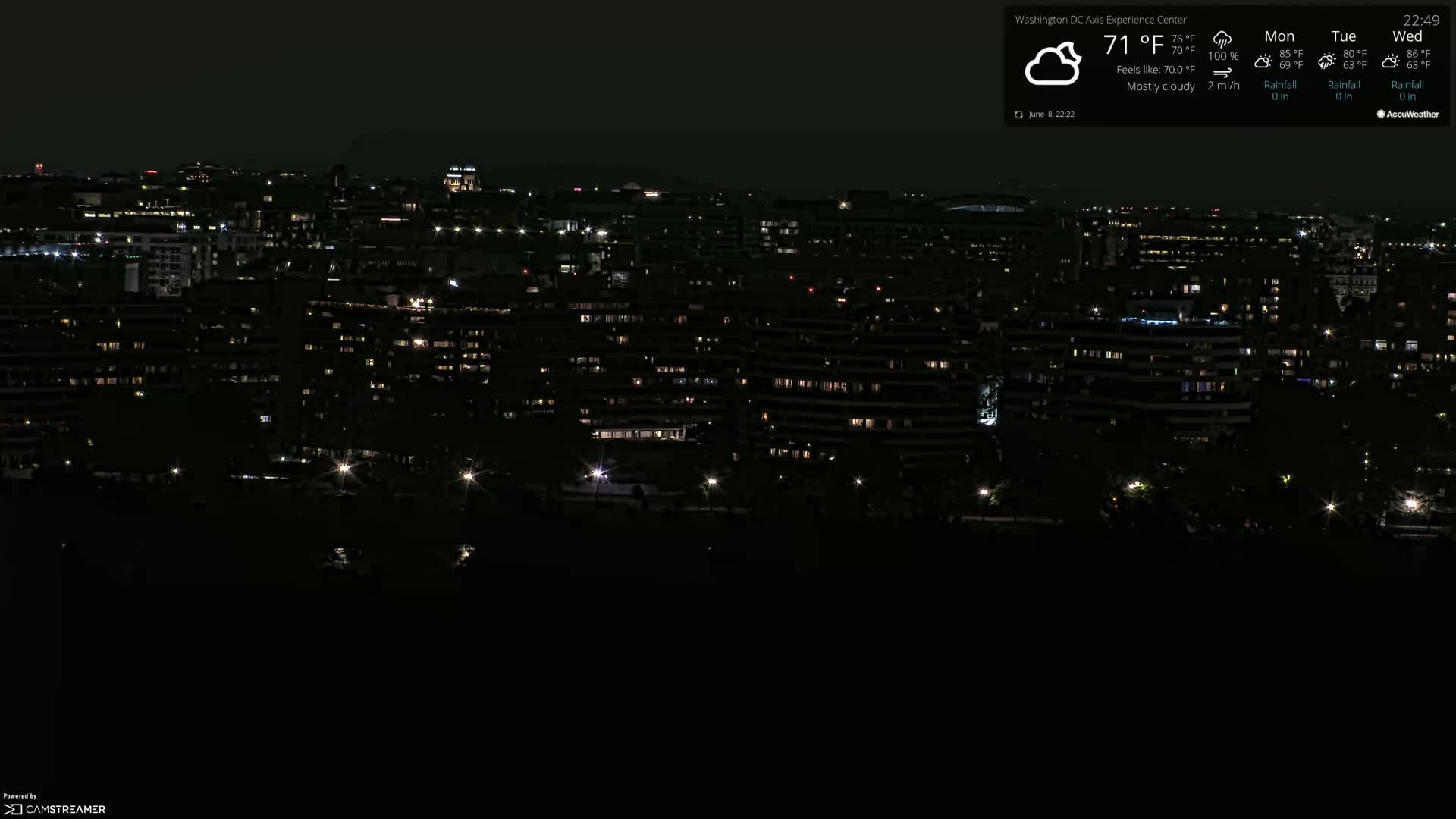 Washington D.C Skyline Live Cam - Washington, Disctrict of Columbia, USA