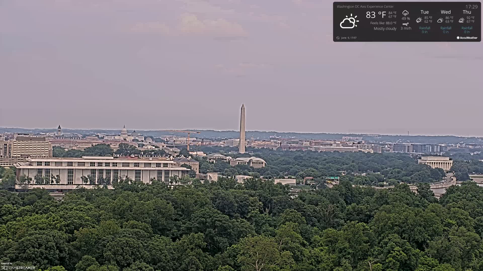 Washington D.C Skyline Live Cam - Washington, Disctrict of Columbia, USA