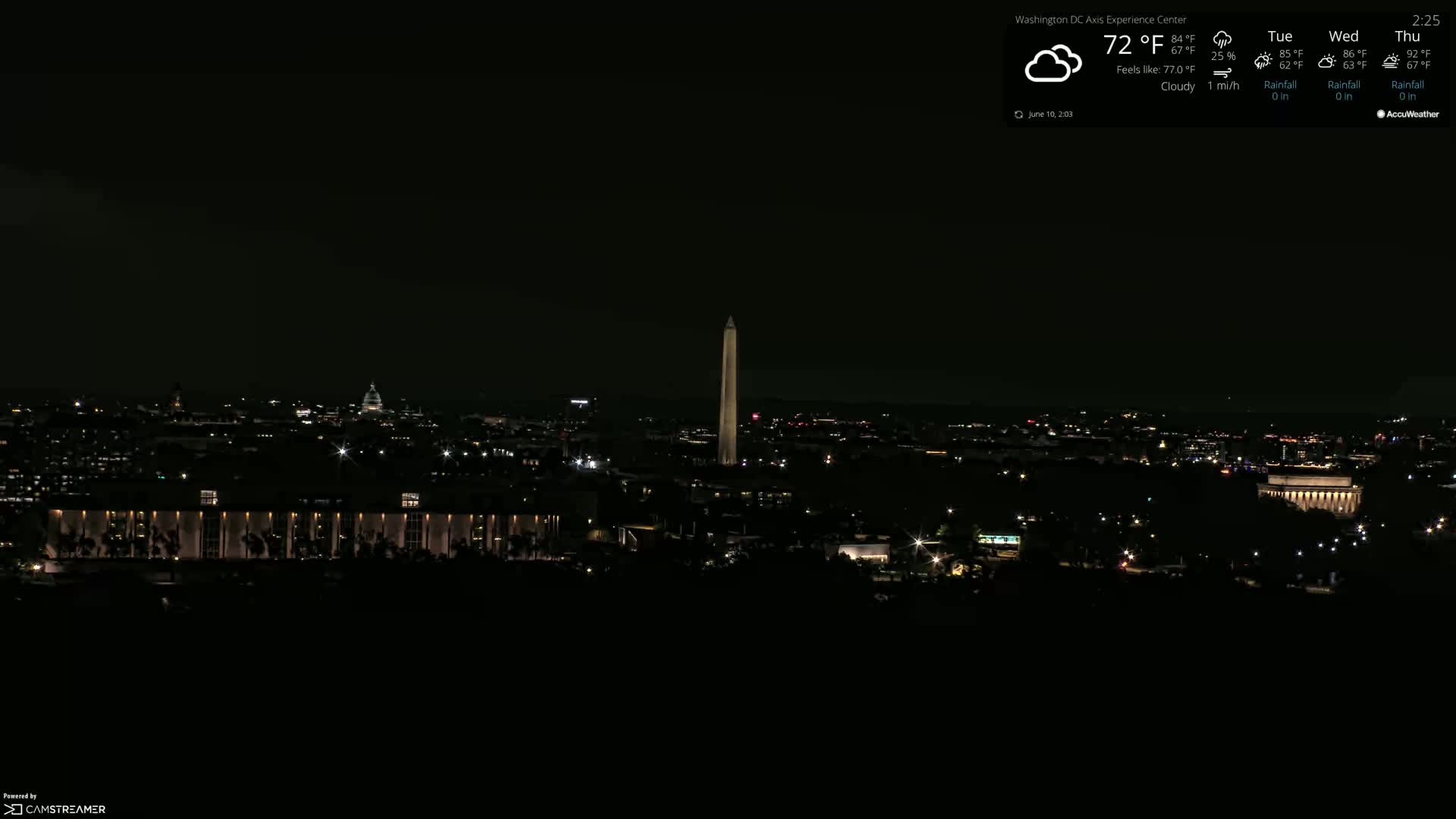 Washington D.C Skyline Live Cam - Washington, Disctrict of Columbia, USA