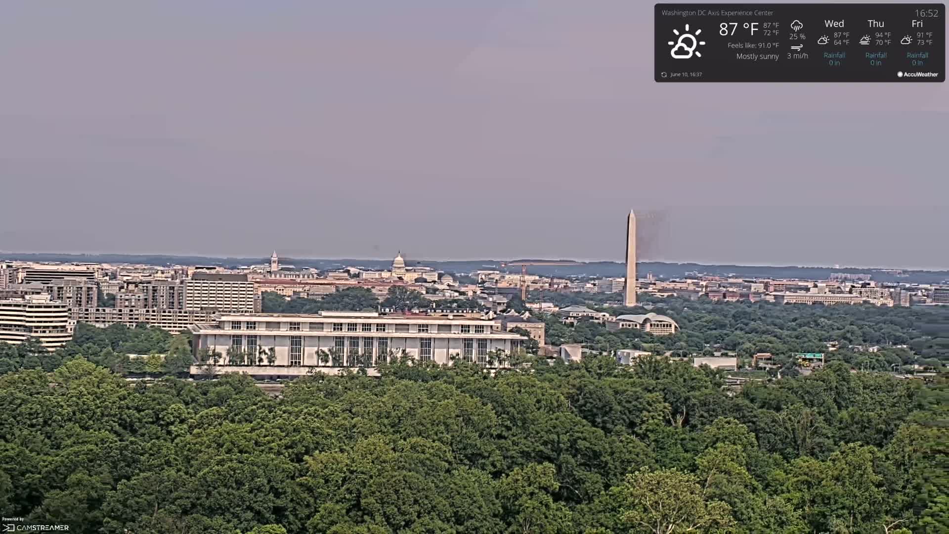 Washington D.C Skyline Live Cam - Washington, Disctrict of Columbia, USA