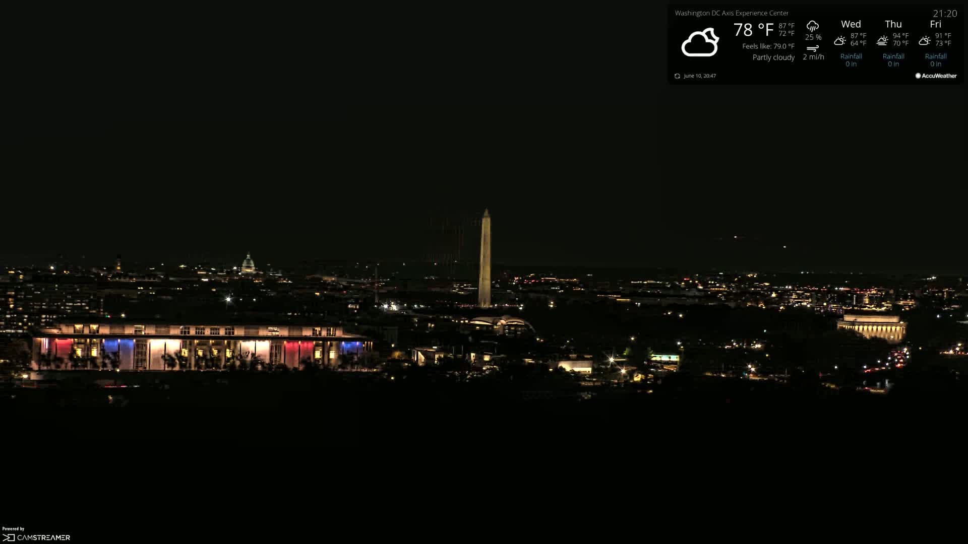 Washington D.C Skyline Live Cam - Washington, Disctrict of Columbia, USA
