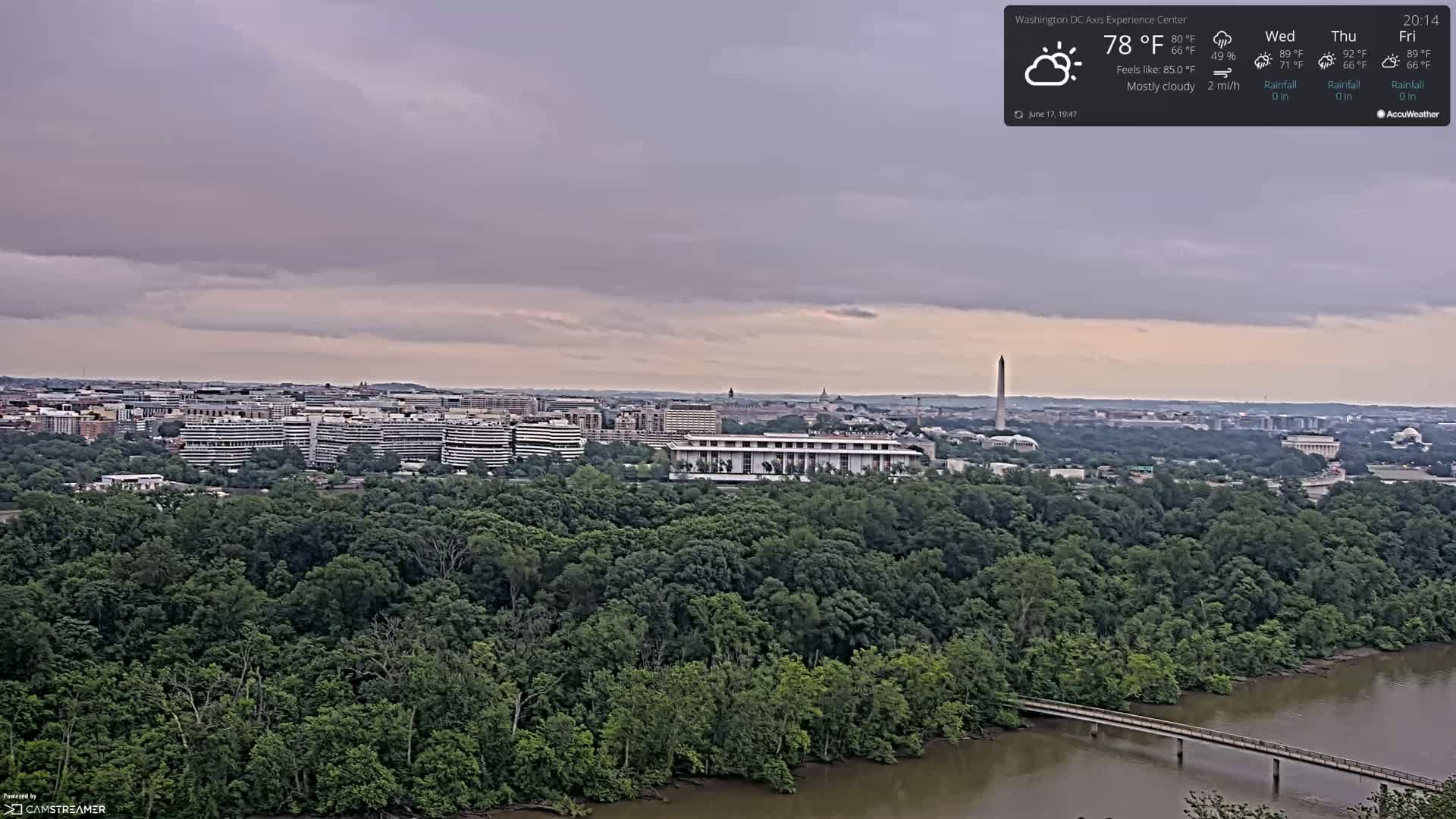 Washington D.C Skyline Live Cam - Washington, Disctrict of Columbia, USA