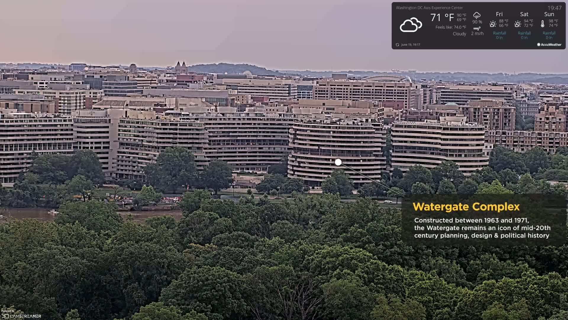 Washington D.C Skyline Live Cam - Washington, Disctrict of Columbia, USA