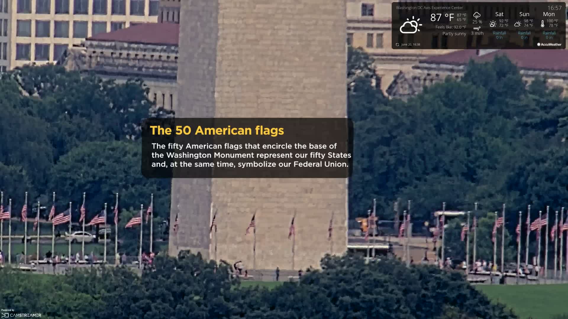 Washington D.C Skyline Live Cam - Washington, Disctrict of Columbia, USA