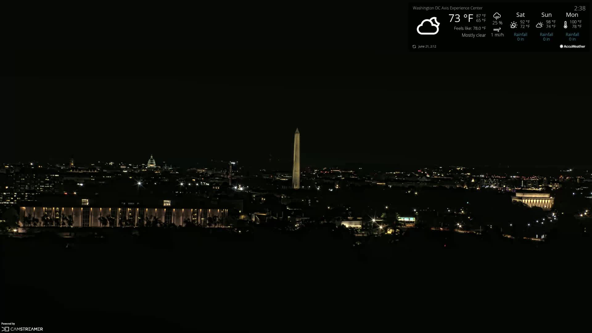 Washington D.C Skyline Live Cam - Washington, Disctrict of Columbia, USA