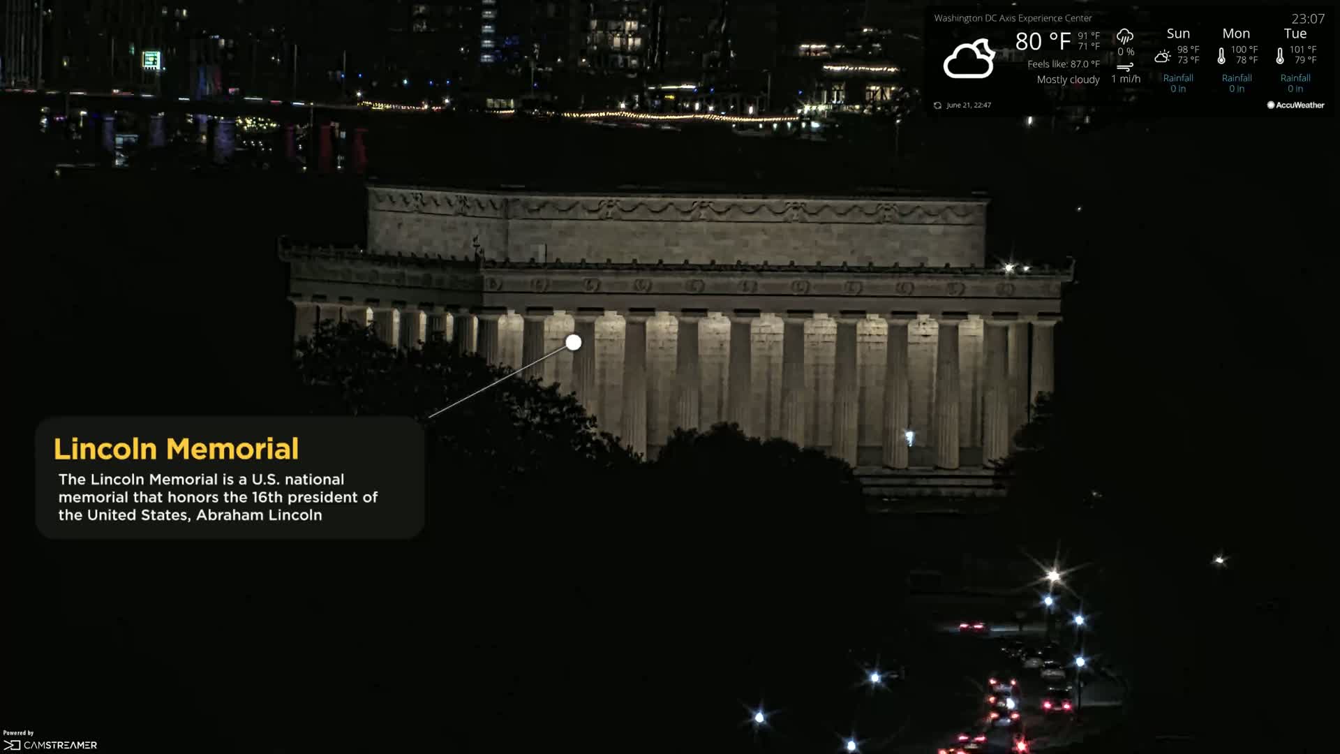 Washington D.C Skyline Live Cam - Washington, Disctrict of Columbia, USA
