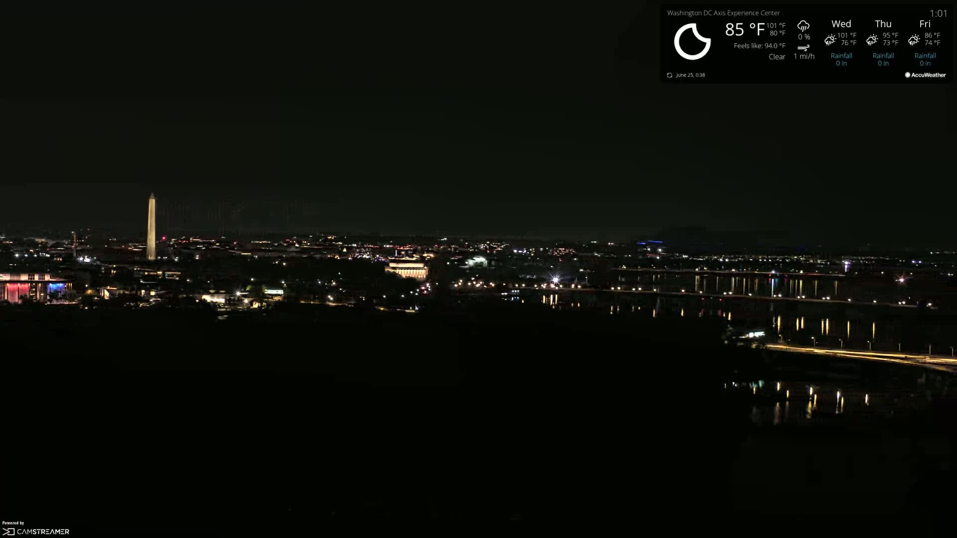 Washington D.C Skyline Live Cam - Washington, Disctrict of Columbia, USA