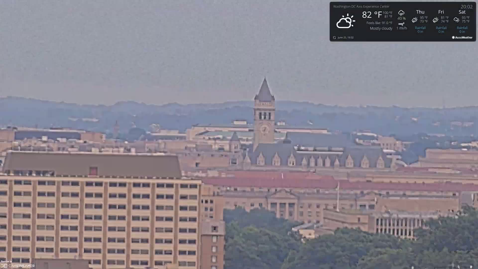 Washington D.C Skyline Live Cam - Washington, Disctrict of Columbia, USA