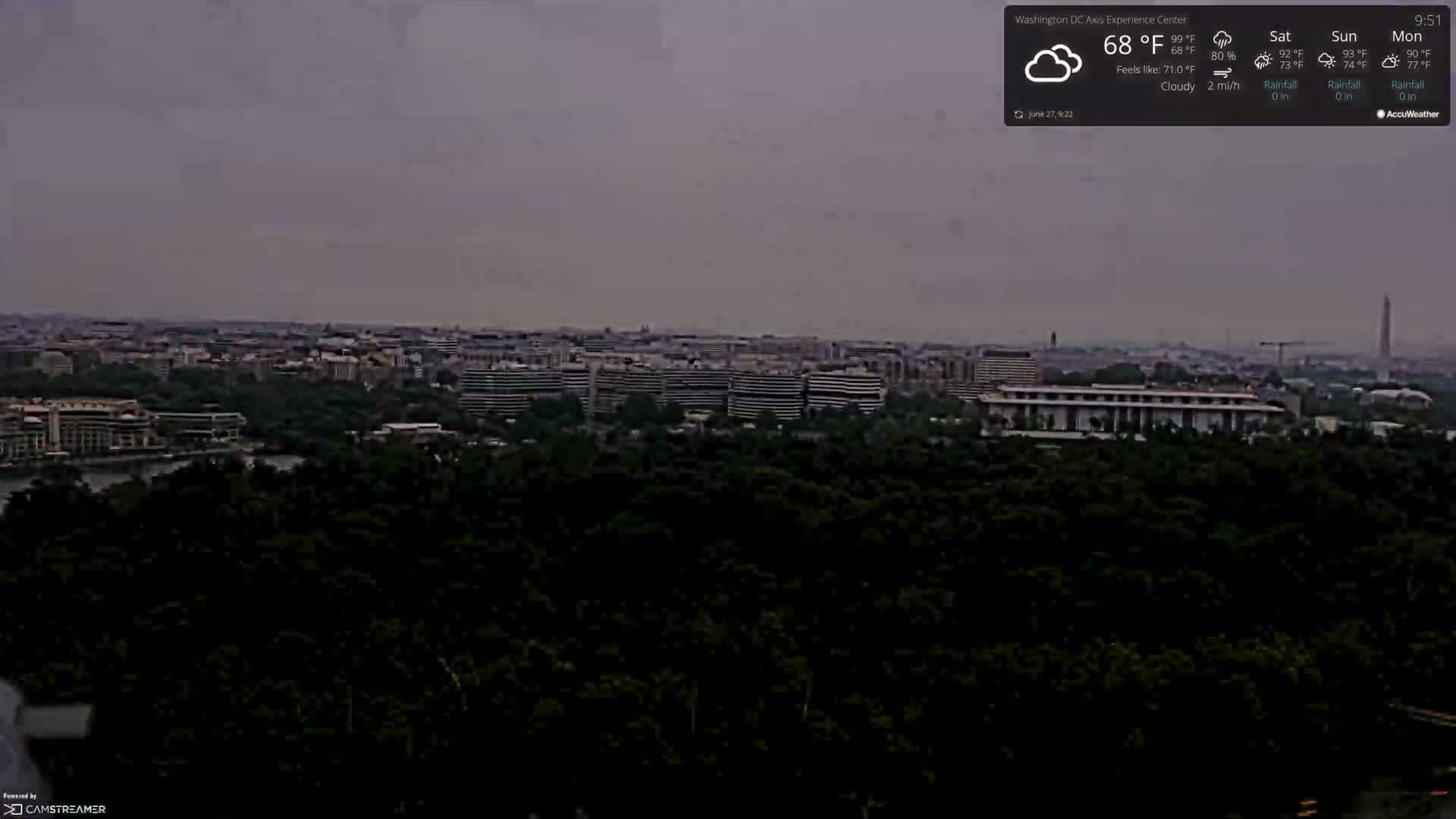 Washington D.C Skyline Live Cam - Washington, Disctrict of Columbia, USA