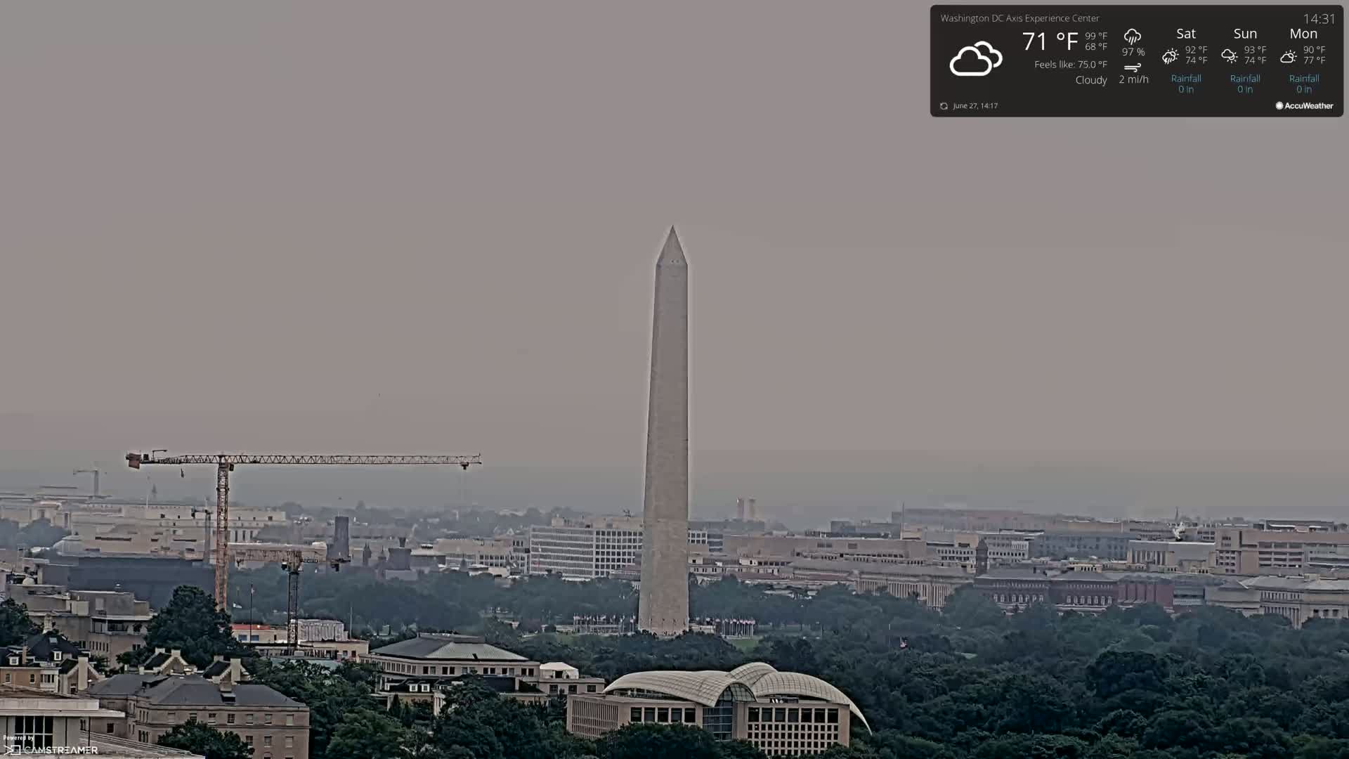 Washington D.C Skyline Live Cam - Washington, Disctrict of Columbia, USA