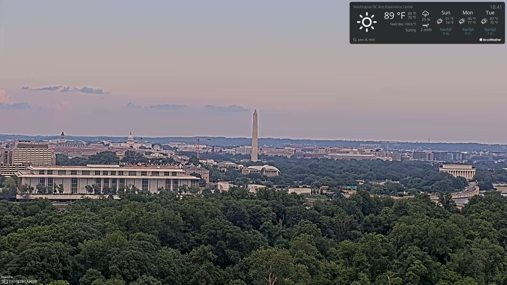 Washington D.C Skyline Live Cam - Washington, Disctrict of Columbia, USA
