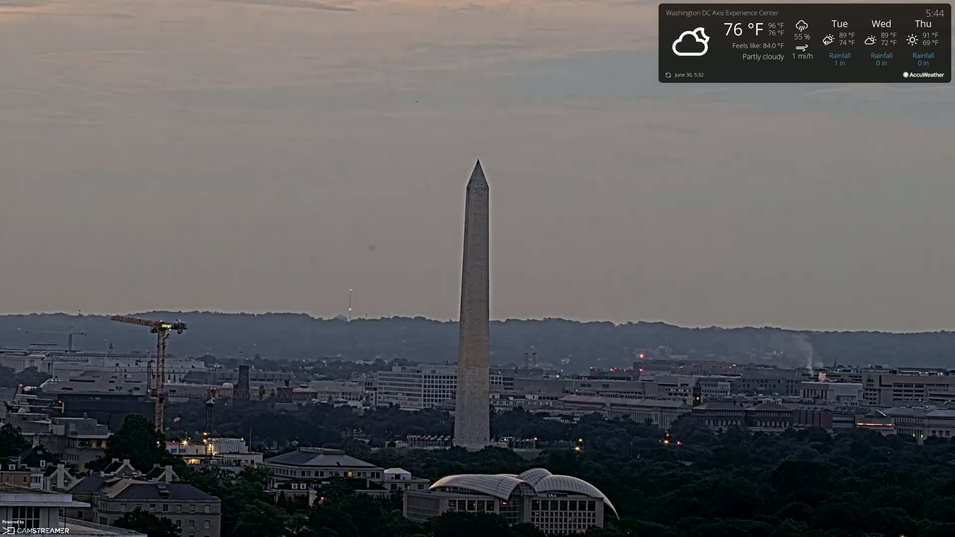 Washington D.C Skyline Live Cam - Washington, Disctrict of Columbia, USA