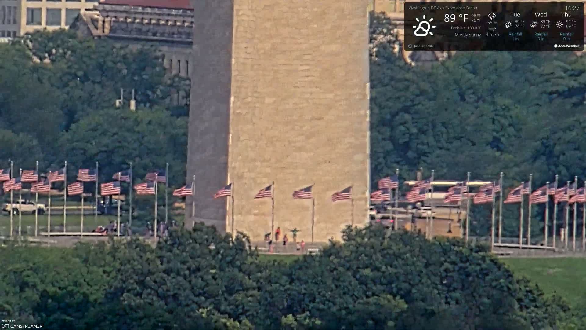 Washington D.C Skyline Live Cam - Washington, Disctrict of Columbia, USA