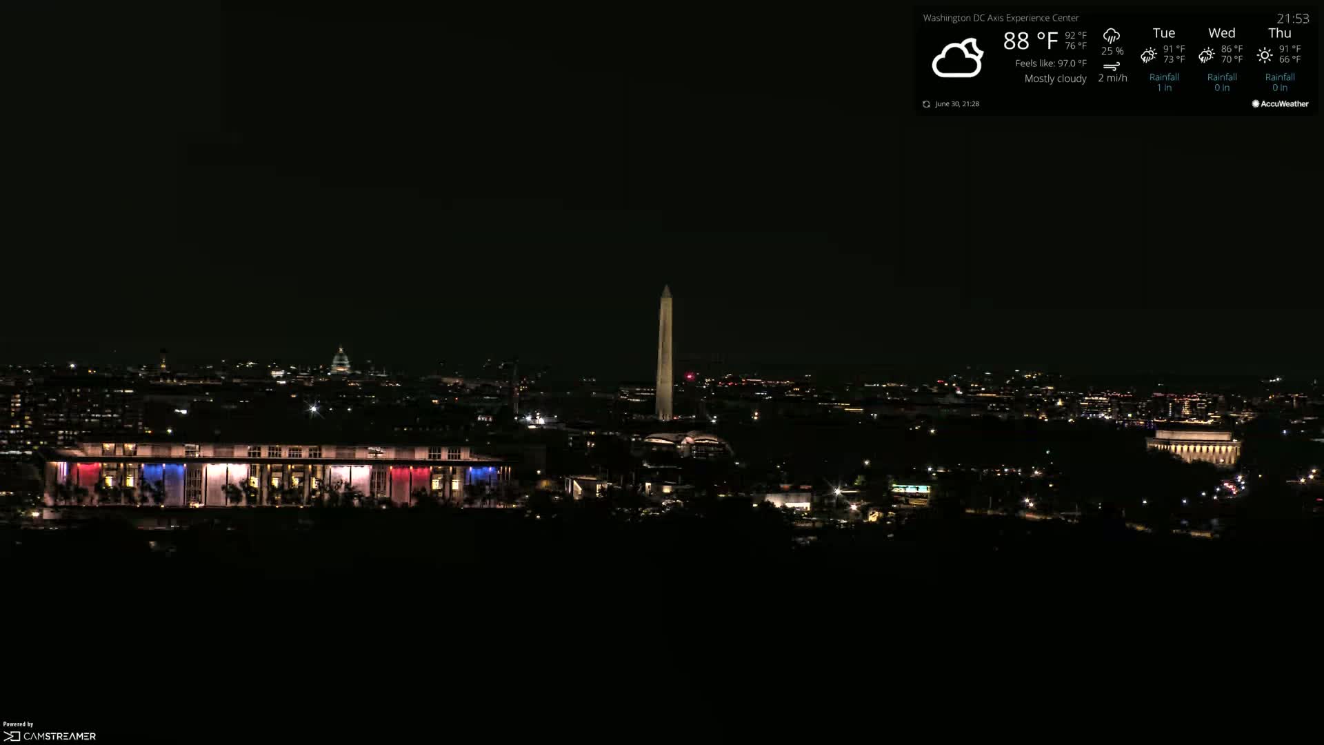 Washington D.C Skyline Live Cam - Washington, Disctrict of Columbia, USA