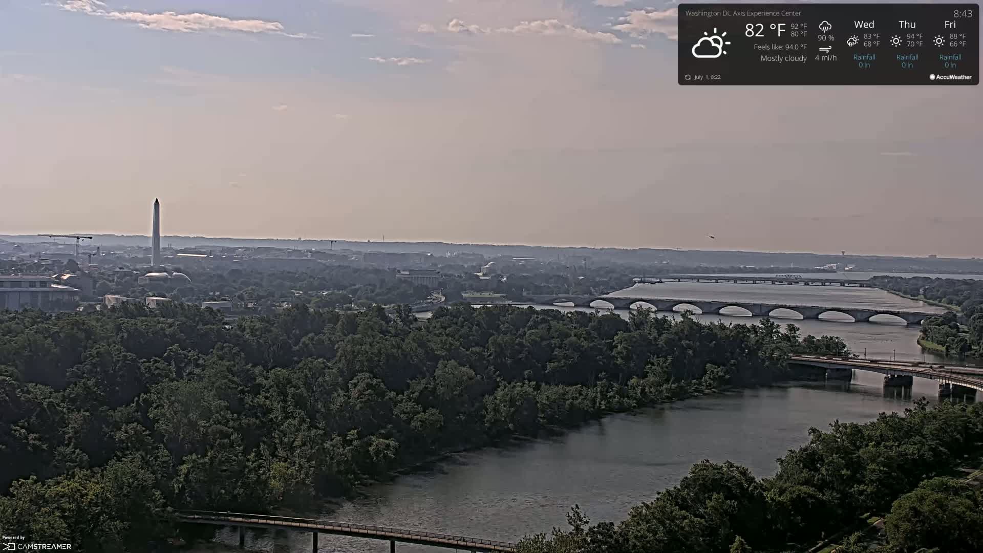 Washington D.C Skyline Live Cam - Washington, Disctrict of Columbia, USA