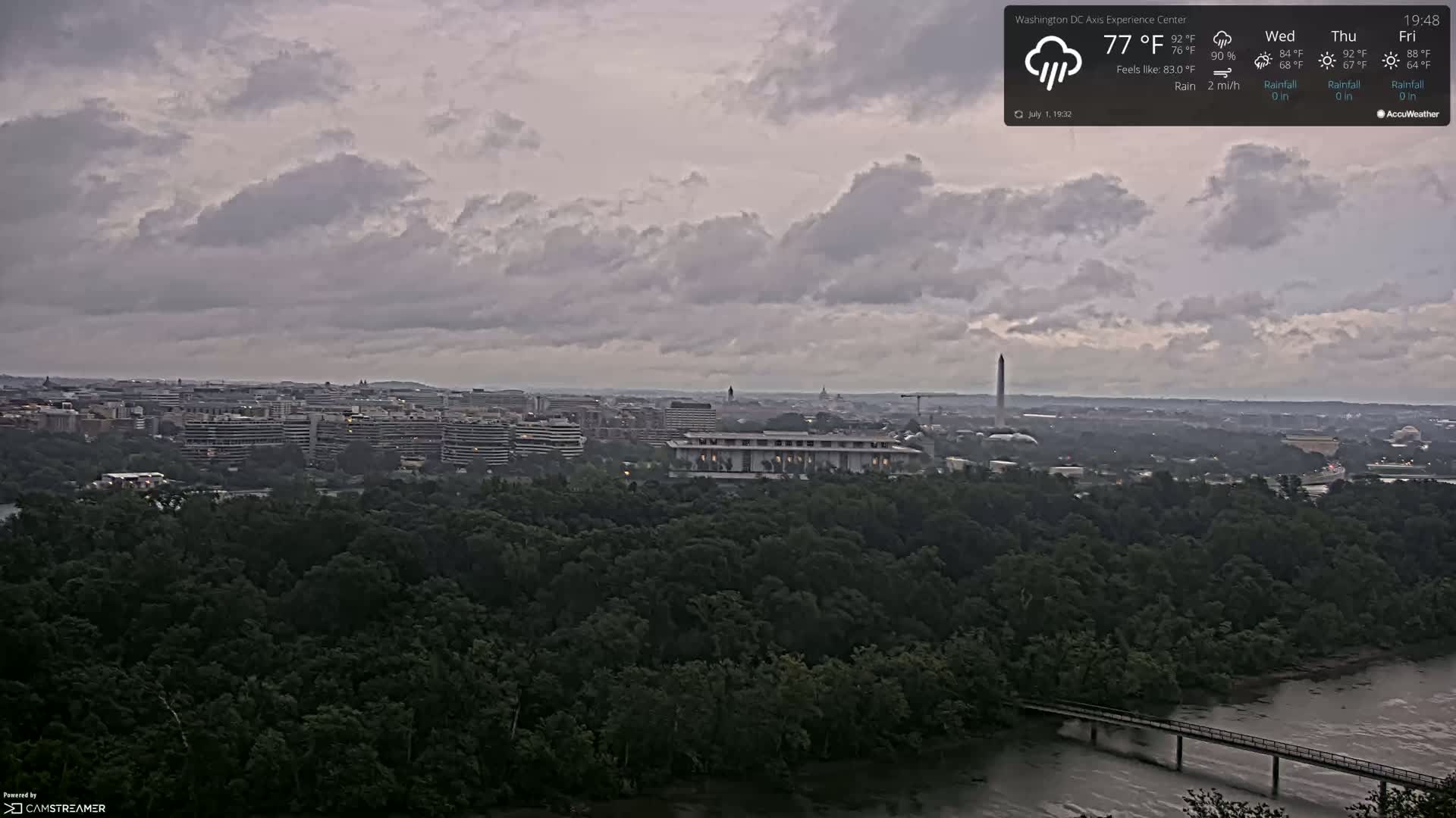 Washington D.C Skyline Live Cam - Washington, Disctrict of Columbia, USA