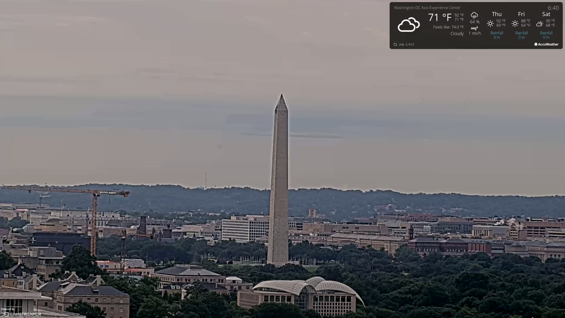 Washington D.C Skyline Live Cam - Washington, Disctrict of Columbia, USA