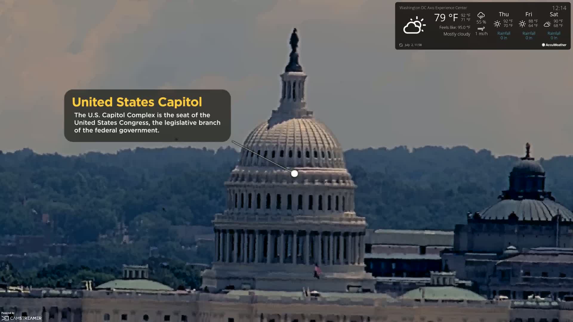Washington D.C Skyline Live Cam - Washington, Disctrict of Columbia, USA