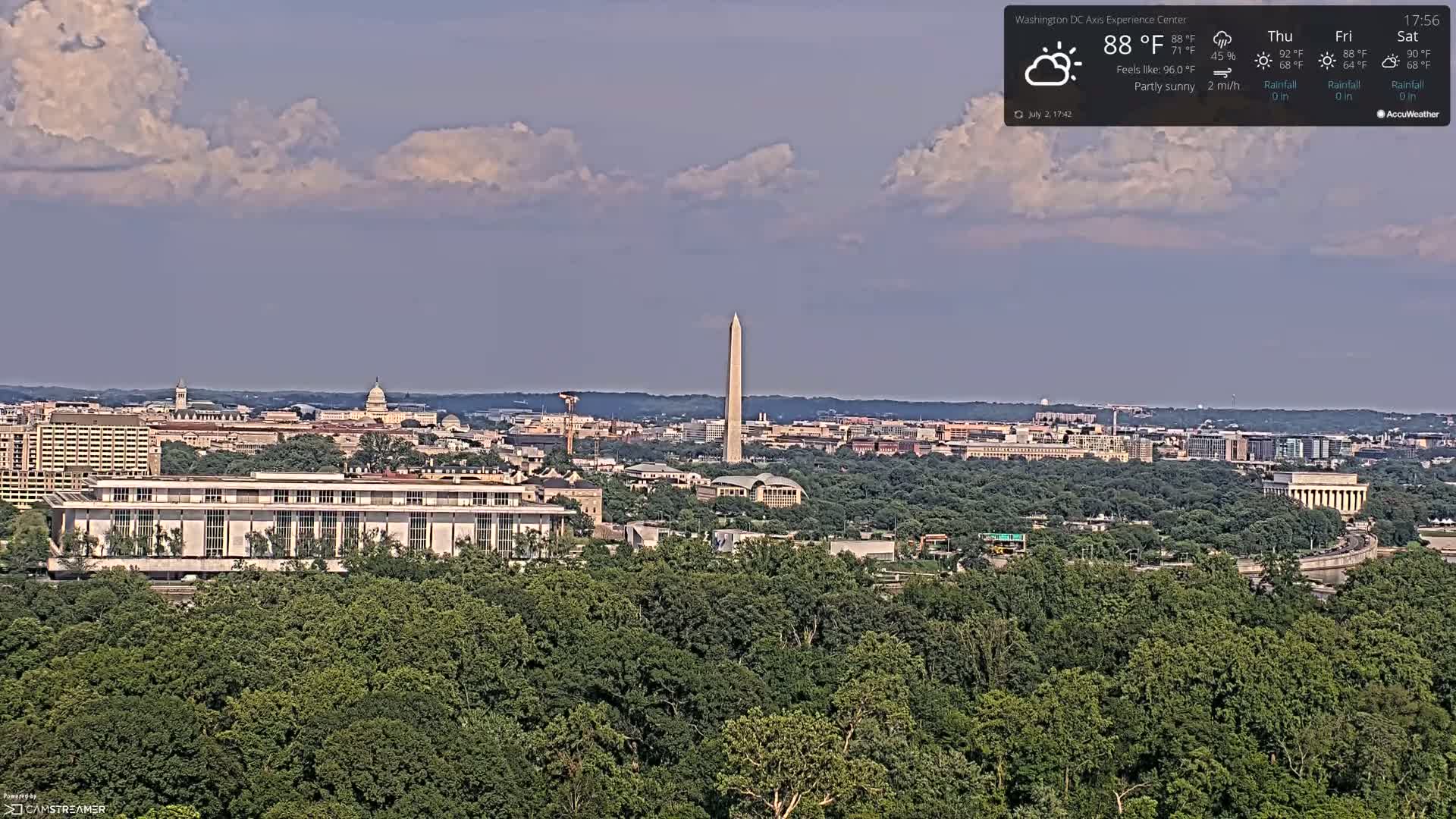 Washington D.C Skyline Live Cam - Washington, Disctrict of Columbia, USA