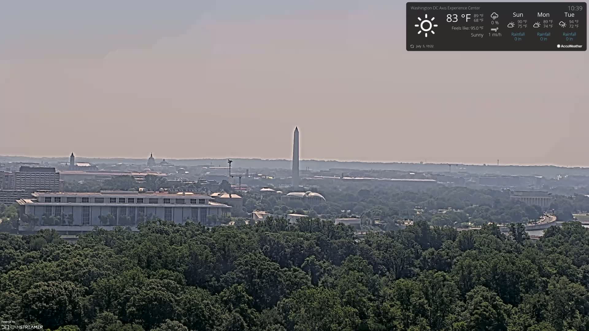 Washington D.C Skyline Live Cam - Washington, Disctrict of Columbia, USA