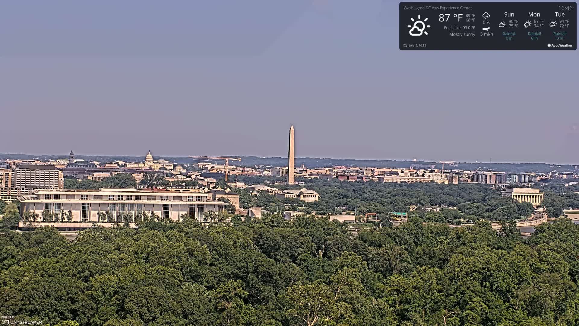 Washington D.C Skyline Live Cam - Washington, Disctrict of Columbia, USA