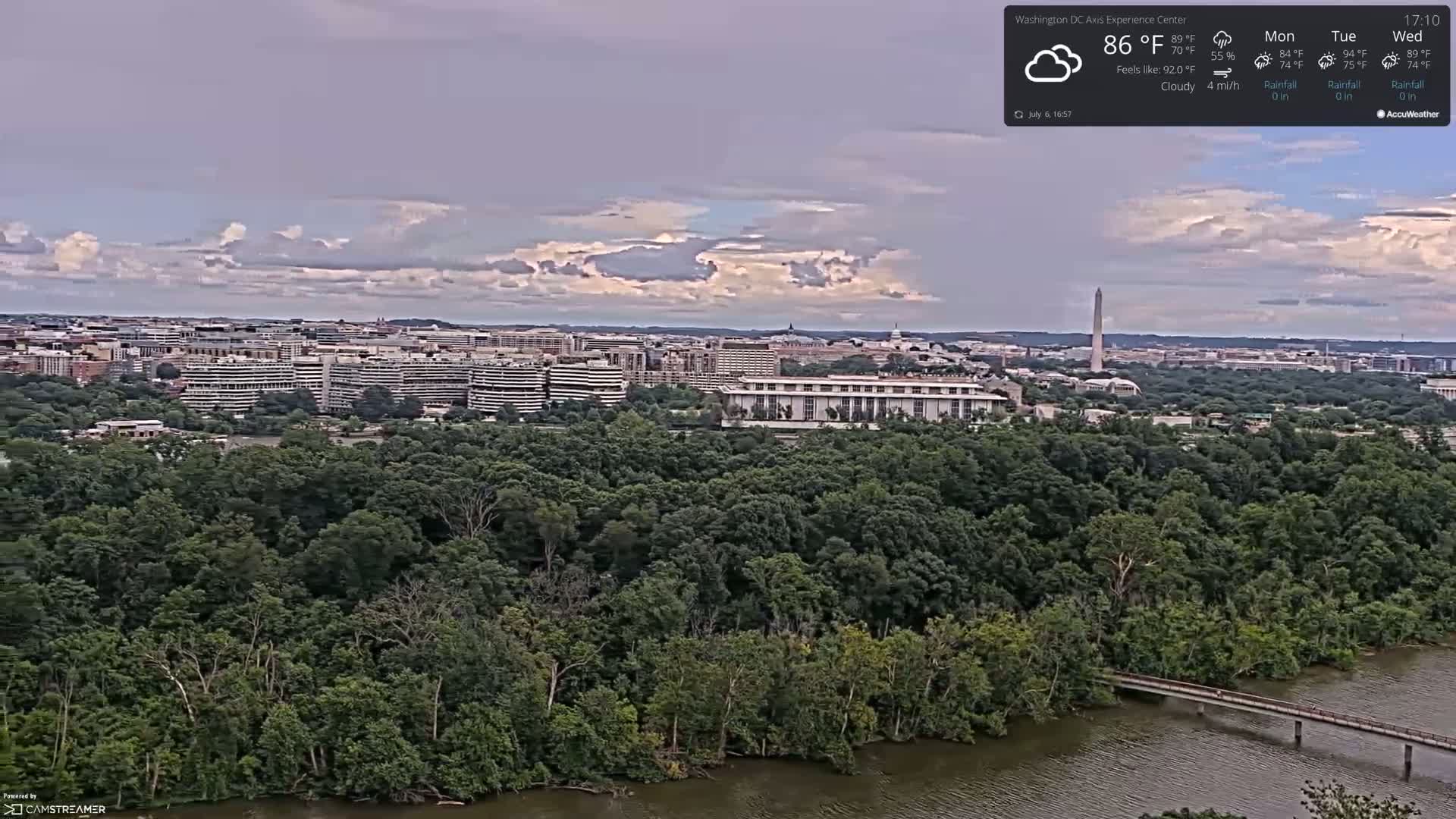 Washington D.C Skyline Live Cam - Washington, Disctrict of Columbia, USA