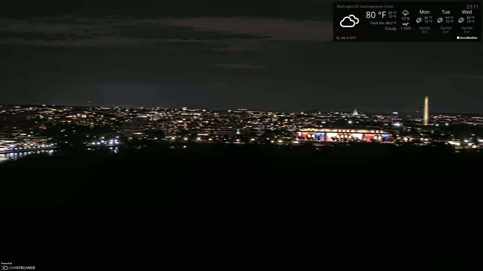 Washington D.C Skyline Live Cam - Washington, Disctrict of Columbia, USA