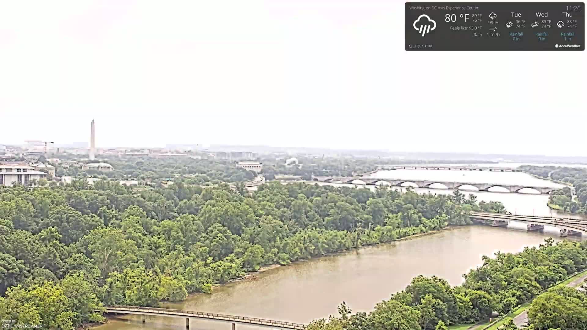Washington D.C Skyline Live Cam - Washington, Disctrict of Columbia, USA