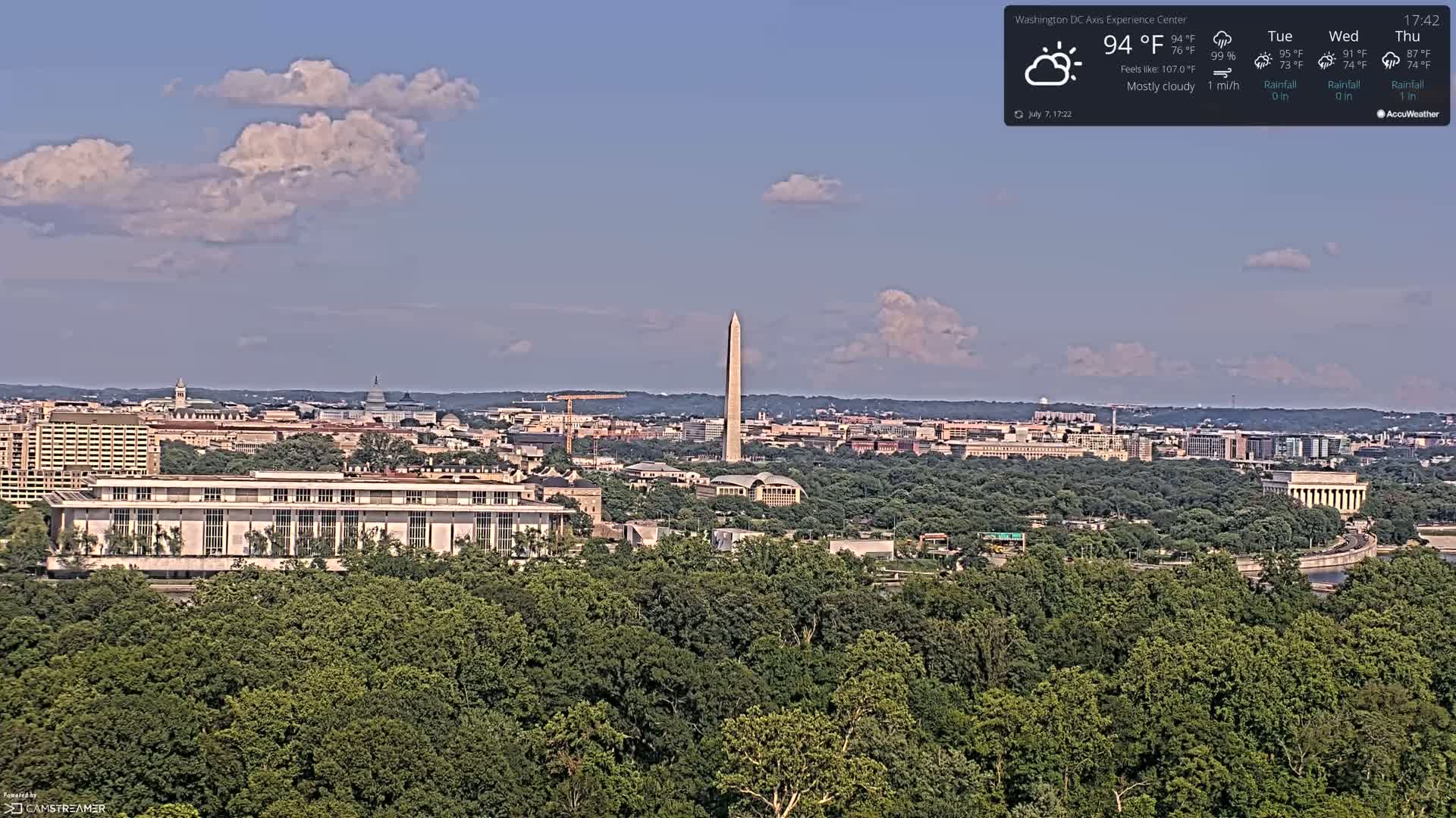 Washington D.C Skyline Live Cam - Washington, Disctrict of Columbia, USA