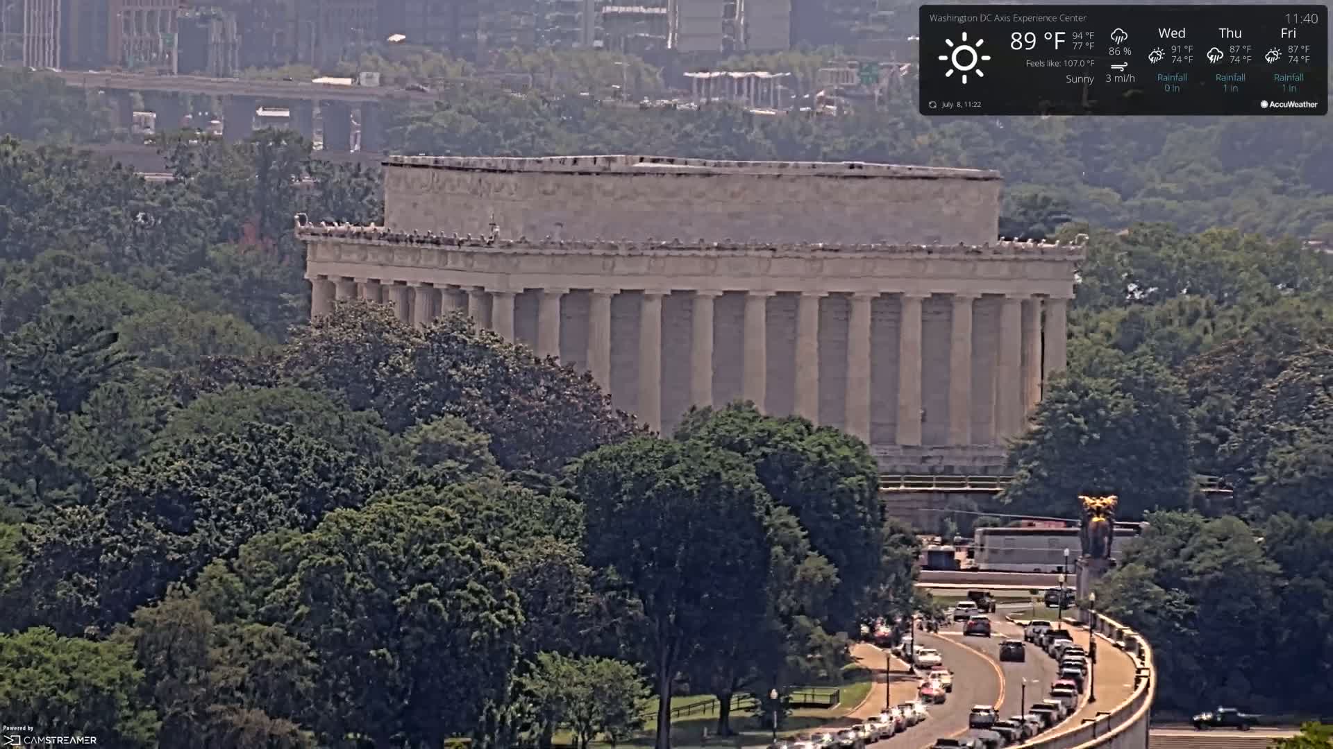 Washington D.C Skyline Live Cam - Washington, Disctrict of Columbia, USA