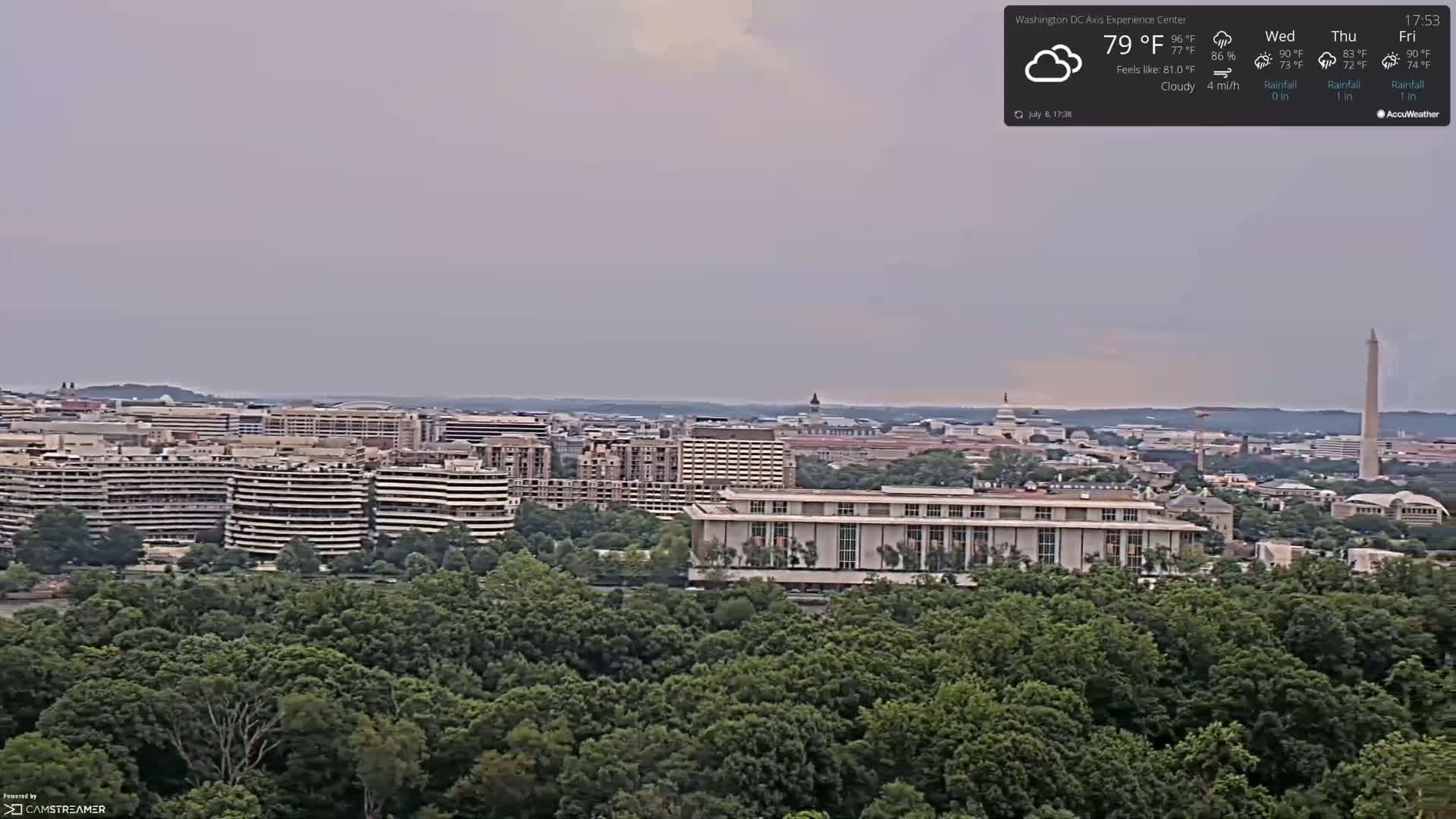 Washington D.C Skyline Live Cam - Washington, Disctrict of Columbia, USA