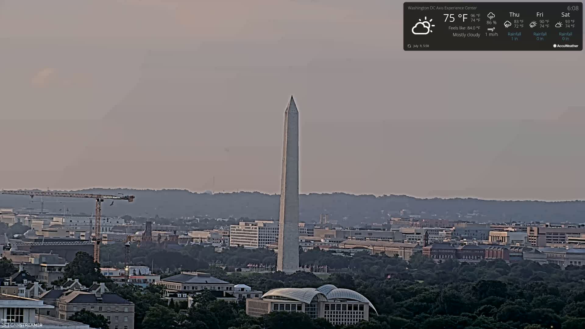 Washington D.C Skyline Live Cam - Washington, Disctrict of Columbia, USA