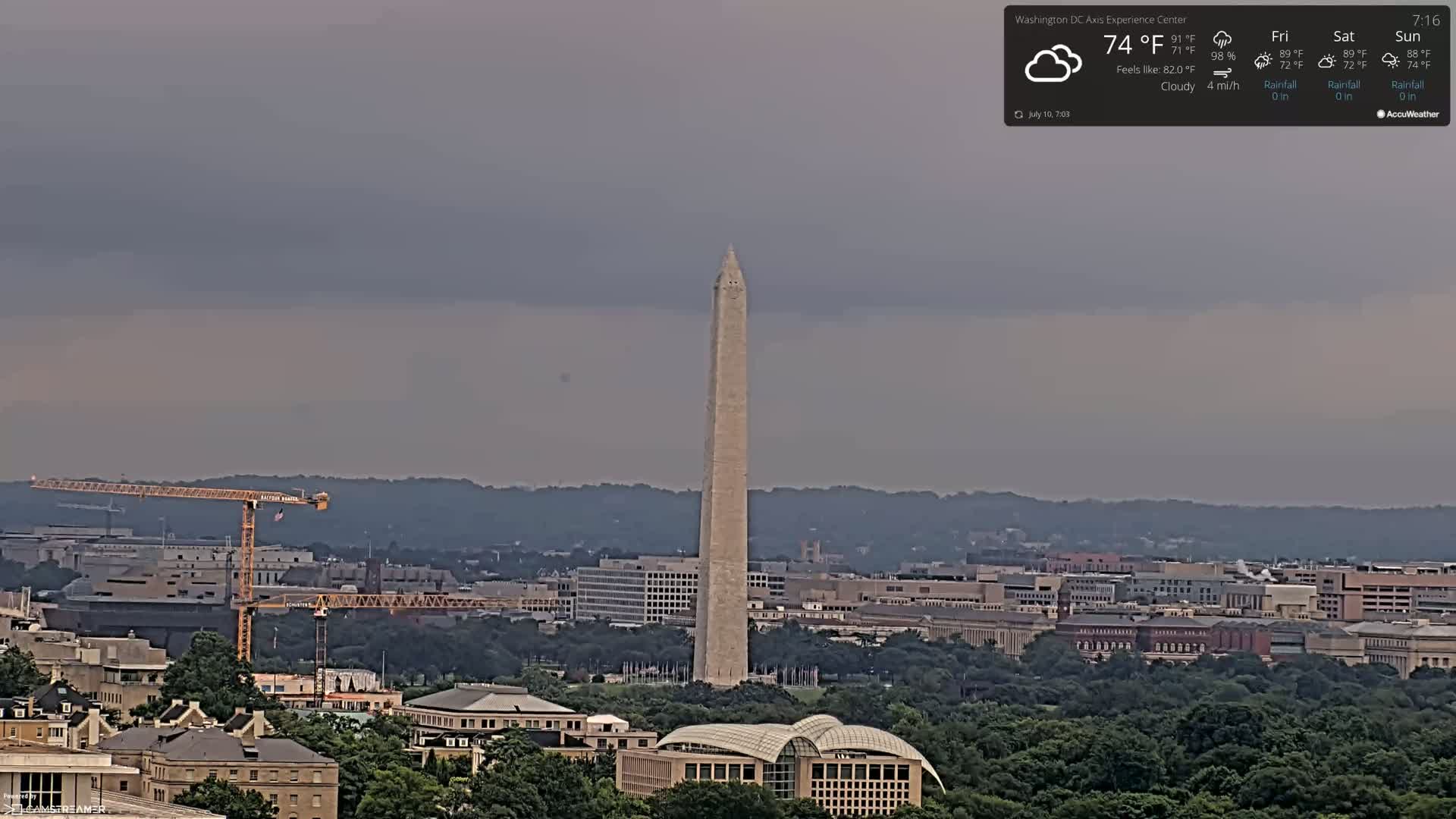 Washington D.C Skyline Live Cam - Washington, Disctrict of Columbia, USA