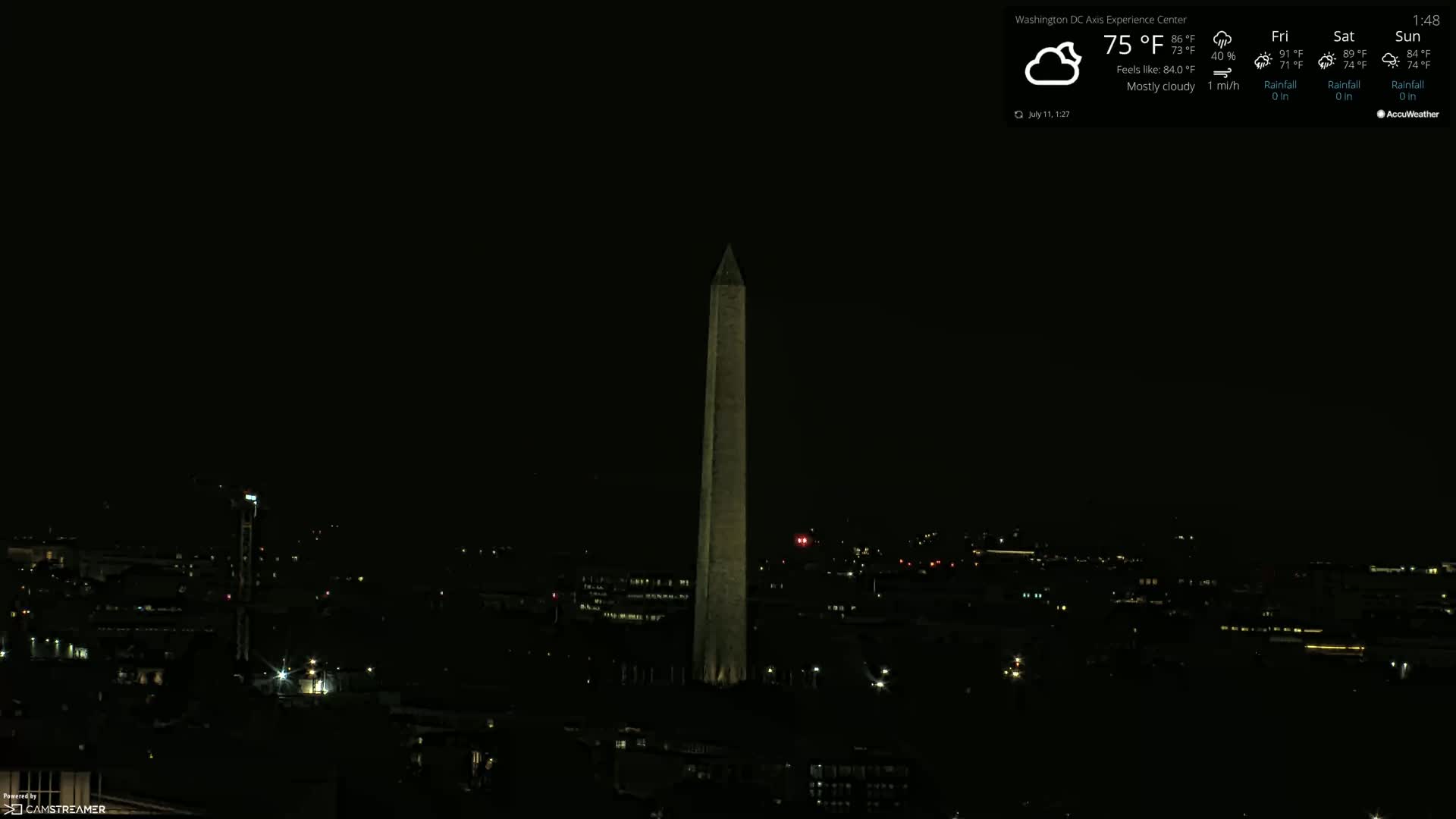 Washington D.C Skyline Live Cam - Washington, Disctrict of Columbia, USA