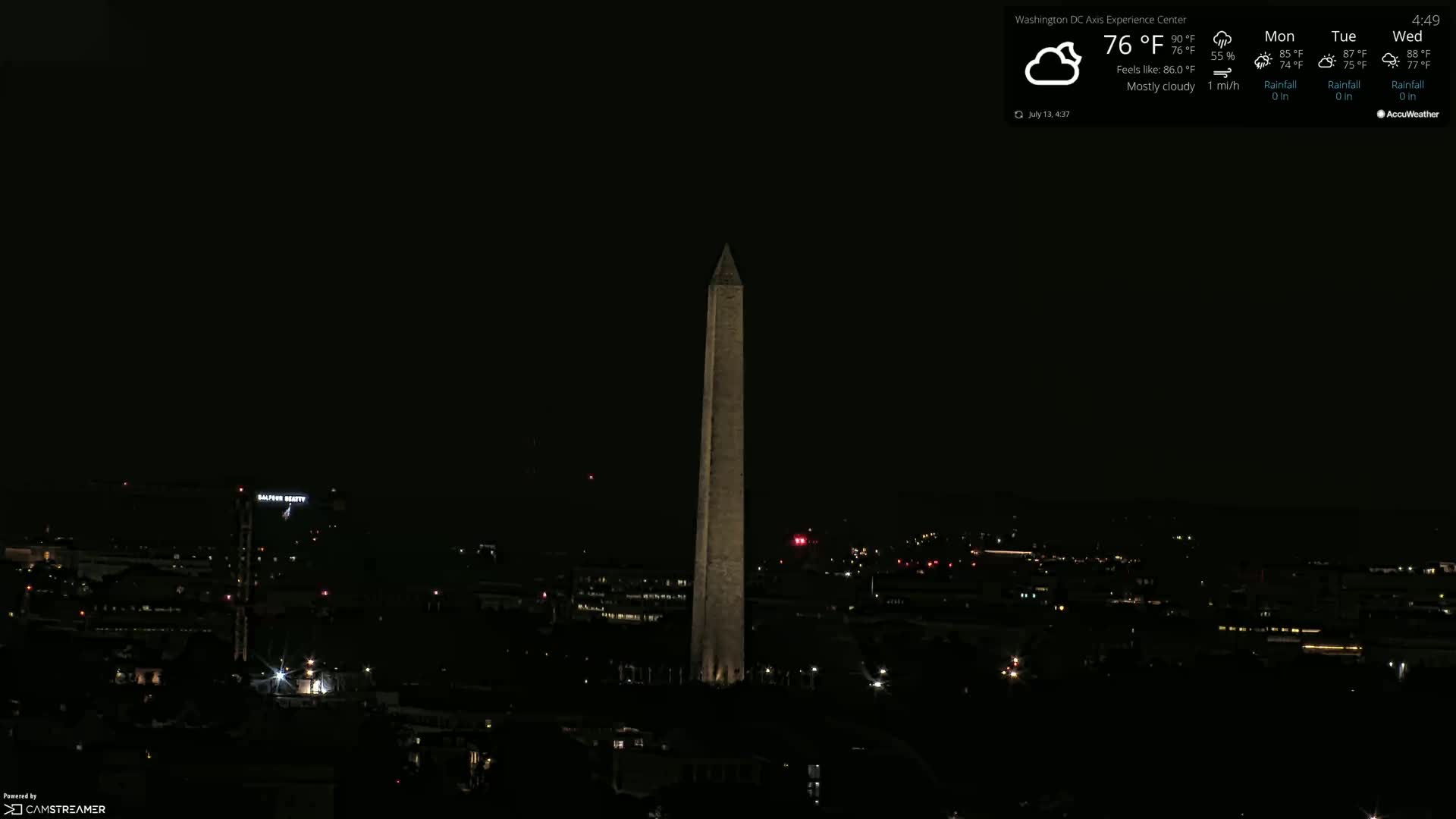 Washington D.C Skyline Live Cam - Washington, Disctrict of Columbia, USA
