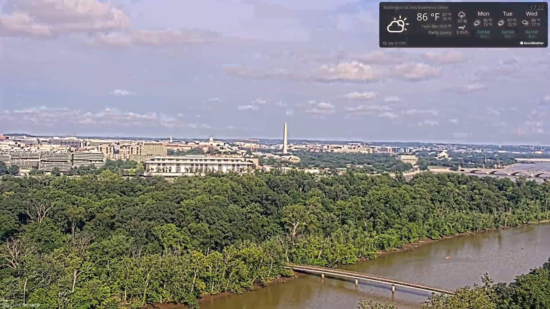 Washington D.C Skyline Live Cam - Washington, Disctrict of Columbia, USA
