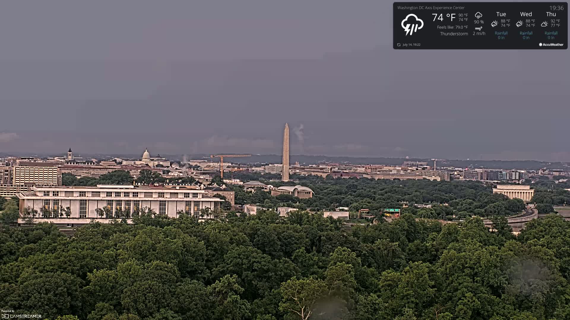 Washington D.C Skyline Live Cam - Washington, Disctrict of Columbia, USA