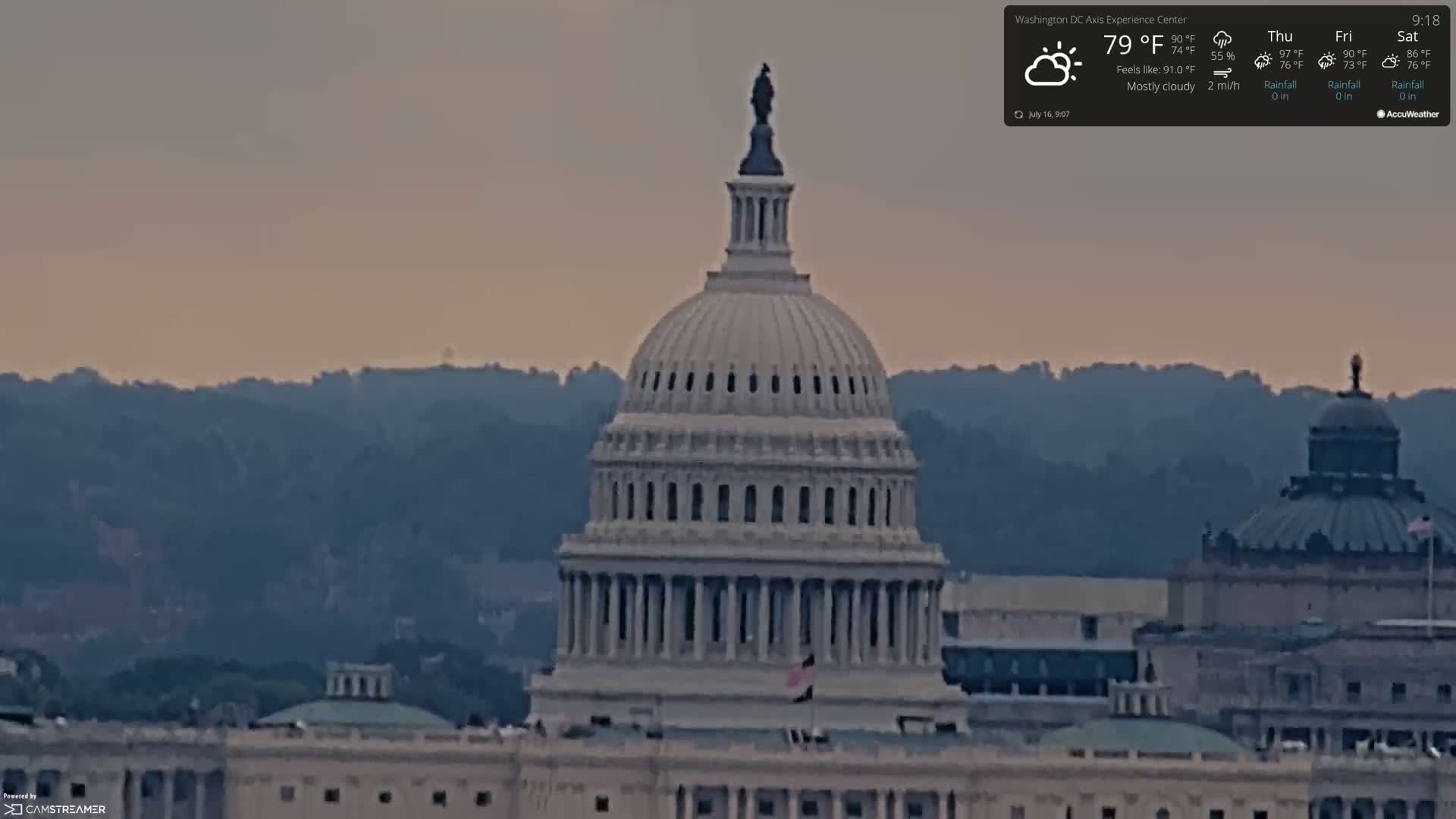 Washington D.C Skyline Live Cam - Washington, Disctrict of Columbia, USA